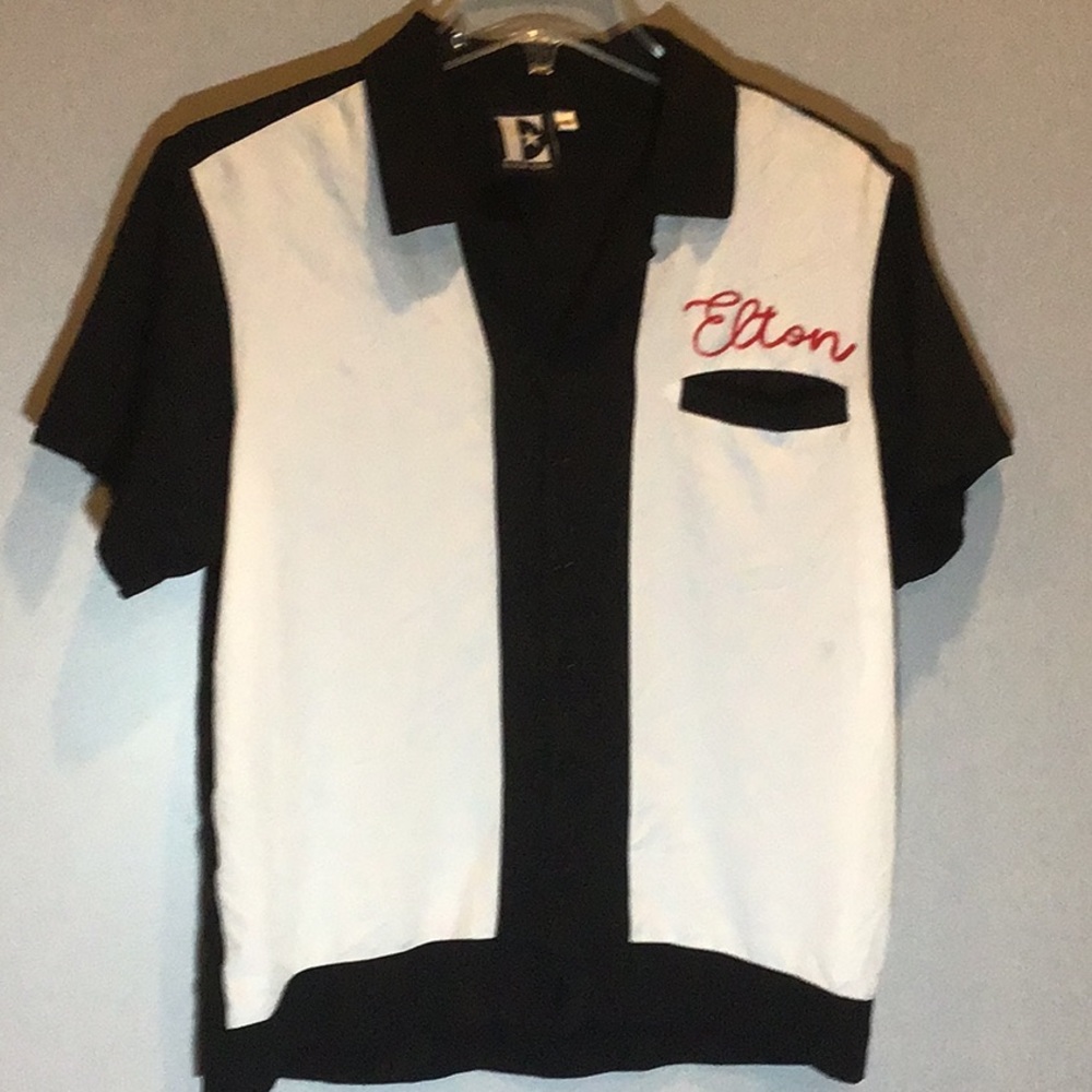 Elton John button up shirt Bennie & the jets